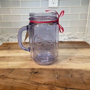 Purple Tinted Aladdin Mason Jar Mug Tumbler with Handle